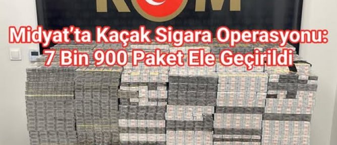 Midyat’ta Kaçak Sigara Operasyonu: 7 Bin 900 Paket Ele Geçirildi