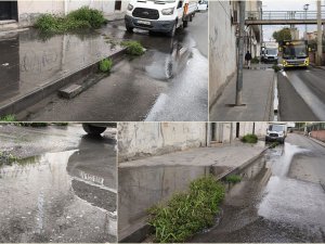 Batmanda patlayan su boruları nedeniyle tonlarca içme suyunun ziyan olması tepkilere yol açıyor