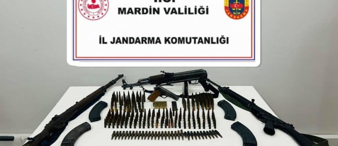 Mardin’de  Çok Sayıda Silah ve Mühimmat Ele Geçirildi