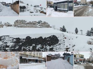 Şanlıurfa beyaza büründü: Kar, tarihi evlerin dam boyuna ulaştı