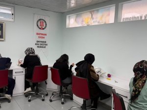 Batmanda kadınlara yönelik el sanatları kursları devam ediyor