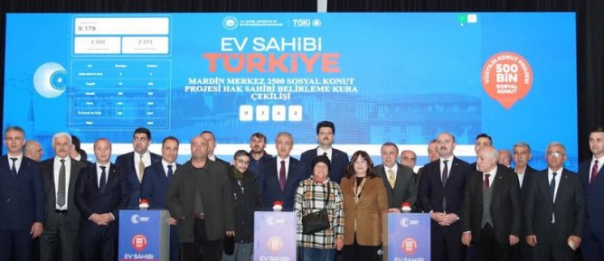 Mardin Genelinde 5.357 Konut İçin Hak Sahipliği Belirlendi