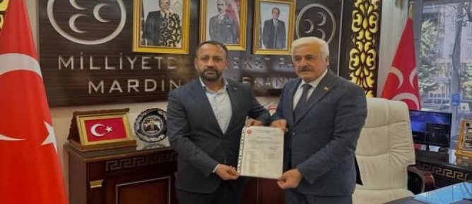 MHP MİDYAT İLÇE BAŞKANLIĞINA ADİL ACAR ATANDI