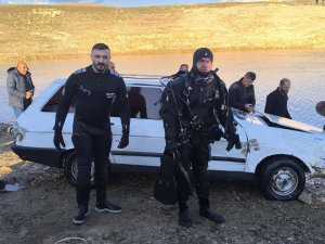 Batman’da baraj gölüne gömülen araç 3 gün sonra bulundu
