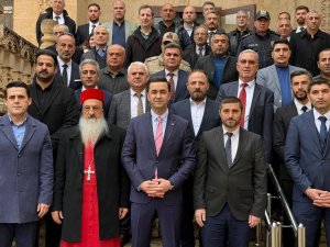 MİDYAT PROTOKOLÜNDEN SÜRYANİ CEMAATİNE PASKALYA BAYRAMI ZİYARETİ