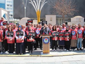 Batmanda eğitimcilerden güvenlik sorunlarına karşı iş bırakma eylemi