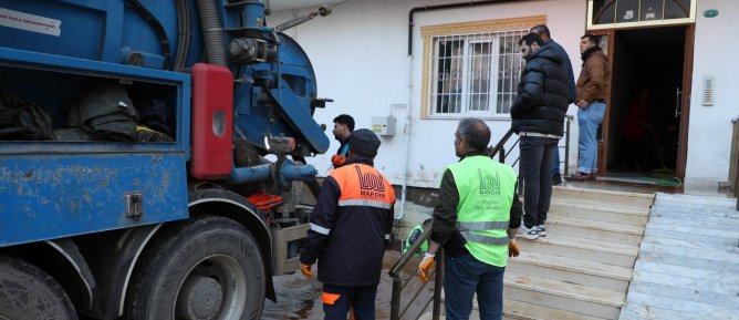 Mardin Büyükşehir Belediyesi ve MARSU’dan Sel Seferberliği