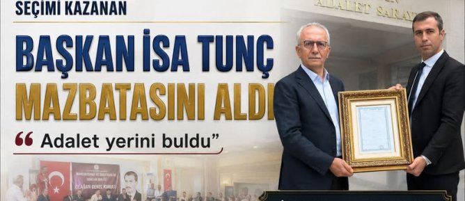 Mardin Esnaf ve Sanatkarlar Odaları Birliği Seçimini Kazanan İsa Tunç Oldu