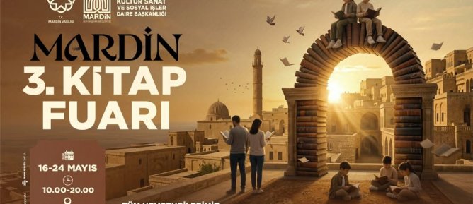 Mardin 3. Kitap Fuarı Kapılarını Açıyor
