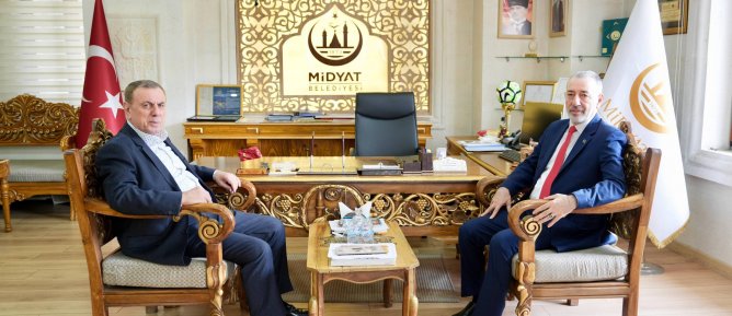 Irak Türkmen Cephesi ve Türkmen Bakan Başkanı Şahini makamında ziyareti