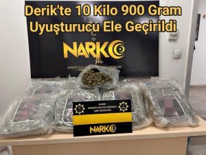 Derik’te Uyuşturucu Operasyonu: 10 Kilo 900 Gram Uyuşturucu Ele Geçirildi
