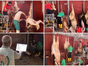 Diyarbakır’da dört yardım kuruluşunun kurban kesimleri başladı
