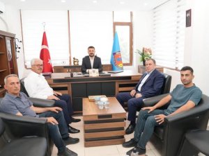 BAŞKAN ŞAHİN’DEN ŞOFÖRLER ODASI BAŞKANI İSLAM İŞ’E HAYIRLI OLSUN ZİYARETİ