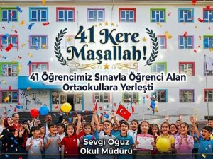 41 Öğrenci Sınavla Öğrenci Alan Ortaokullara Yerleşti