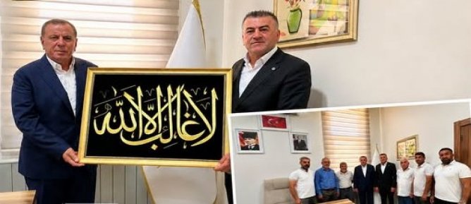 ESNAFIN DOSTU BAŞKAN VEYSİ ŞAHİNE, MİDYAT SANAYİ SİTESİ YÖNETİMİNDEN ZİYARET