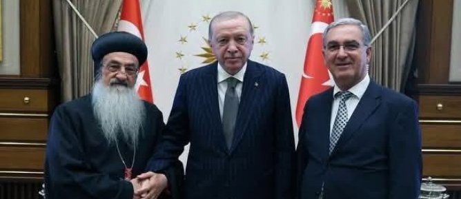 Süryani ruhani liderlerinden Cumhurbaşkanı Erdoğan’a Tarihi Ziyaret
