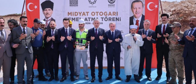 MODERN MİDYAT OTOGARININ TEMELLERİ COŞKUYLA ATILDI