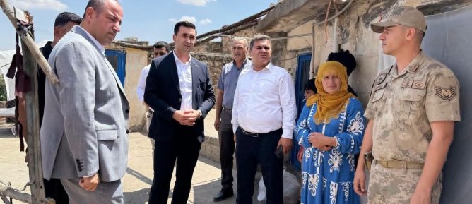 MİDYAT KAYMAKAMINDAN SİVRİCE MAHALLESİNE ÇIKARMA: