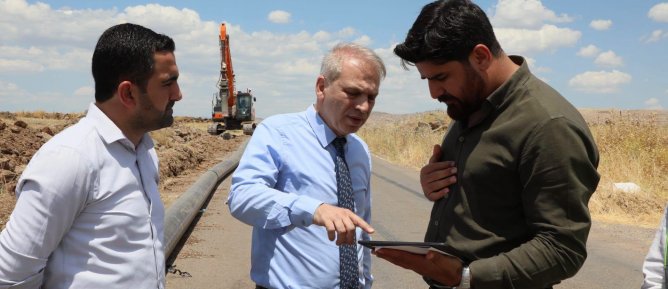 Mardin’in en büyük grup içme suyu hattında yenileme çalışmaları sürüyor