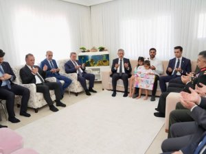 15 TEMMUZ GAZİSİ HALİT AY VE AİLESİNE ANLAMLI ZİYARET