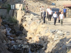 HÜDA PAR Milletvekili Demir, Taşdelen köyündeki baraj tehlikesine dikkat çekti