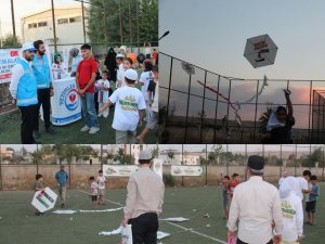 Batmanda çocuklar Gazze için uçurtma uçurdu