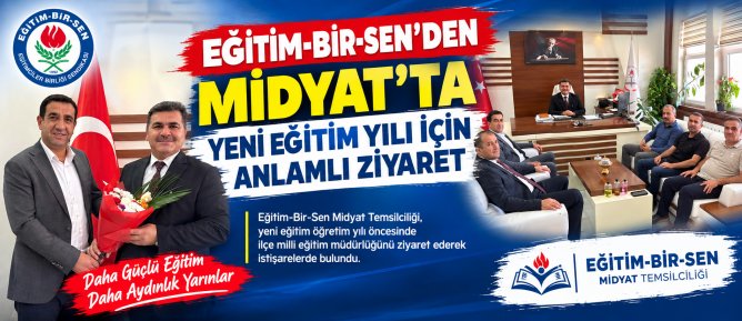 Eğitim-Bir-Sen’den Midyat’ta Yeni Eğitim Yılı İçin Anlamlı Ziyaret