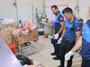 Şanlıurfada gıda denetimi: 315 kilo sağlıksız ete el konuldu
