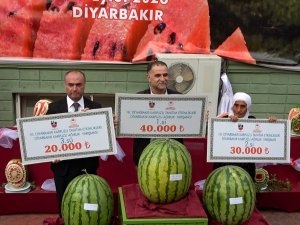 16. Diyarbakır Kültür ve Karpuz Tanıtım Etkinliklerinde 47 kilo 900 gramlık karpuz birinci oldu