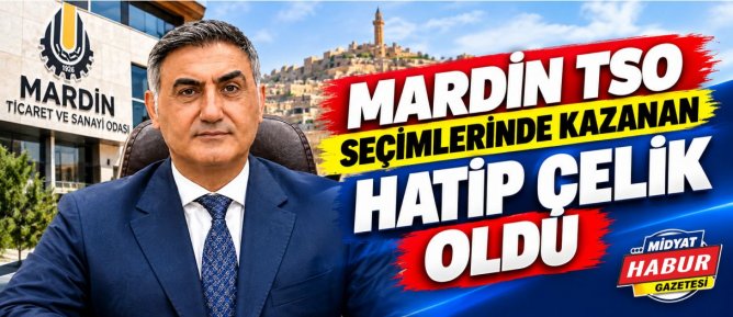 Mardin TSO seçimlerinde kazanan Hatip Çelik oldu