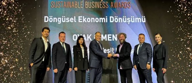 OYAK Çimento’ya “Döngüsel Ekonomi Dönüşümü” Ödülü