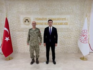 Tuğgeneral Serkan Aydın’dan Midyat Kaymakamı Mehmet Kaya’ya Ziyaret