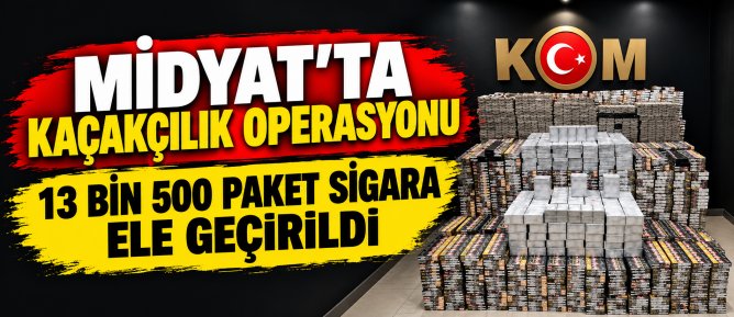 MİDYAT’TA KAÇAKÇILIK OPERASYONU: 13 BİN 500 PAKET SİGARA ELE GEÇİRİLDİ