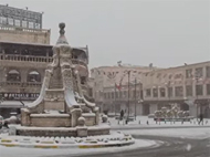 Midyata yılın ilk karı yağdı